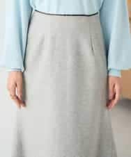 K2HBD15059 a.v.v(アー・ヴェ・ヴェ) 【洗える/ストレッチ】ウールライクジャージマーメイドスカート ベージュ