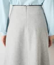 K2HBD15059 a.v.v(アー・ヴェ・ヴェ) 【洗える/ストレッチ】ウールライクジャージマーメイドスカート ベージュ