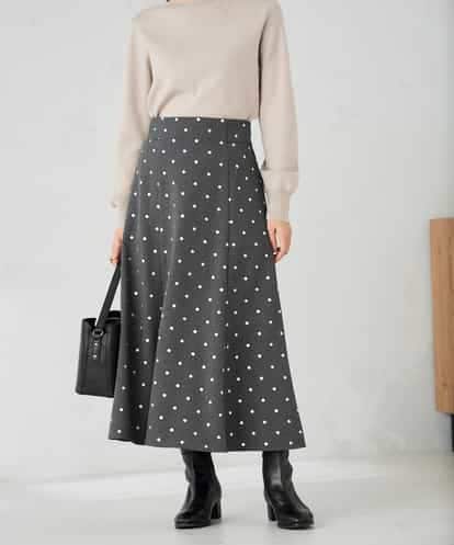 K2HBD16059 a.v.v 箔ドットフレアスカート