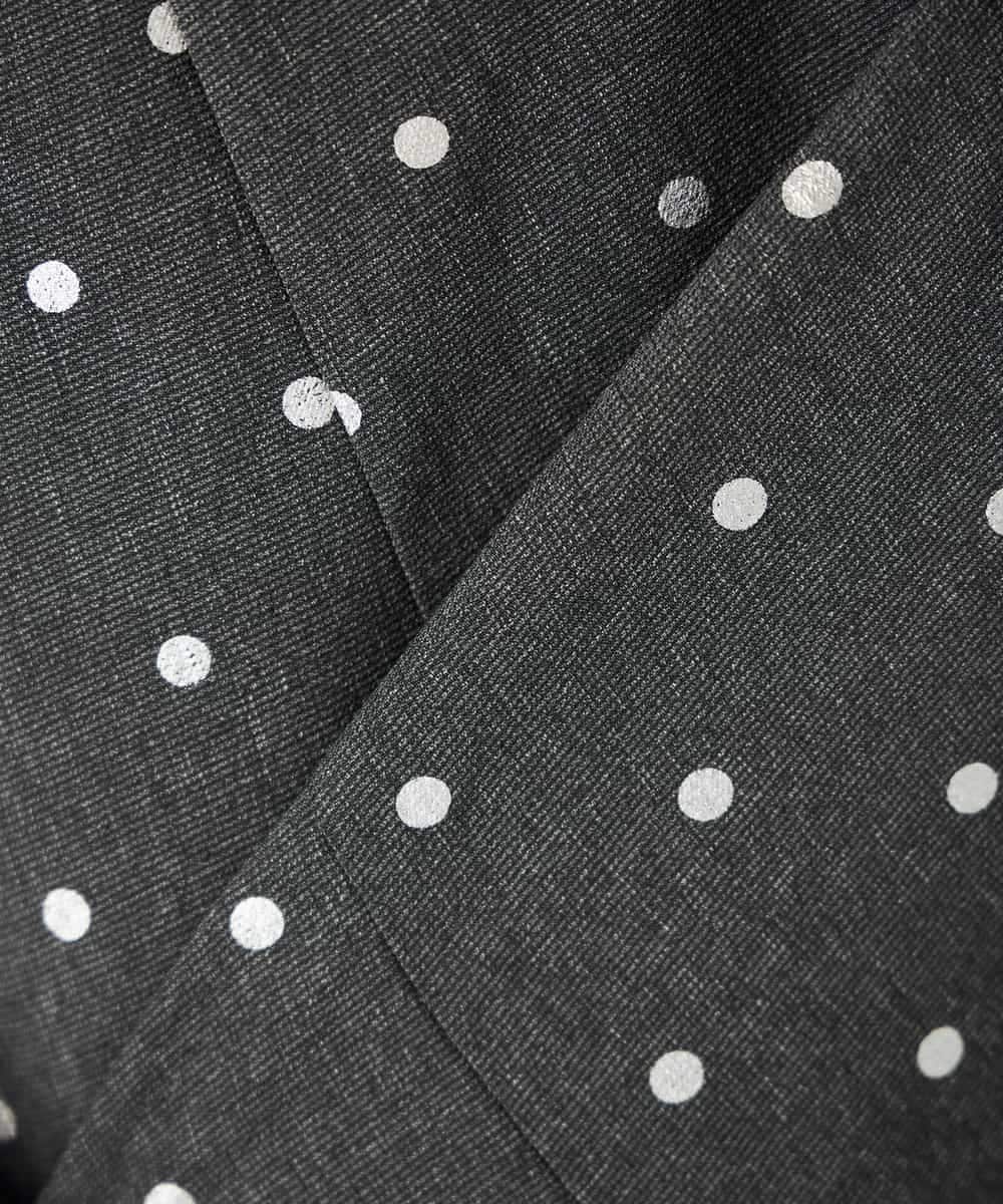 K2HBD16059 a.v.v(アー・ヴェ・ヴェ) 箔ドットフレアスカート ダークグレー