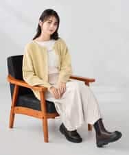 K2HBD17059 a.v.v(アー・ヴェ・ヴェ) 【洗える】フェイクスエードランダムプリーツスカート ピンク