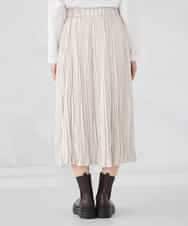 K2HBD17059 a.v.v(アー・ヴェ・ヴェ) 【洗える】フェイクスエードランダムプリーツスカート ピンク