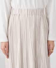 K2HBD17059 a.v.v(アー・ヴェ・ヴェ) 【洗える】フェイクスエードランダムプリーツスカート ピンク