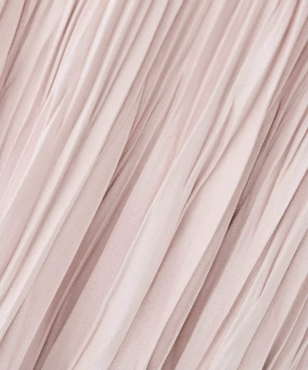 K2HBD17059 a.v.v(アー・ヴェ・ヴェ) 【洗える】フェイクスエードランダムプリーツスカート ピンク