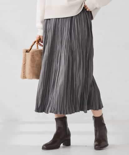 K2HBD17059 a.v.v 【洗える】フェイクスエードランダムプリーツスカート