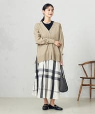 K2HDA16059 a.v.v(アー・ヴェ・ヴェ) ビックチェックタフタスカート ブルー