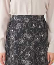 K2HDD07054 a.v.v(アー・ヴェ・ヴェ) フラワープリントマーメイドスカート ベージュ