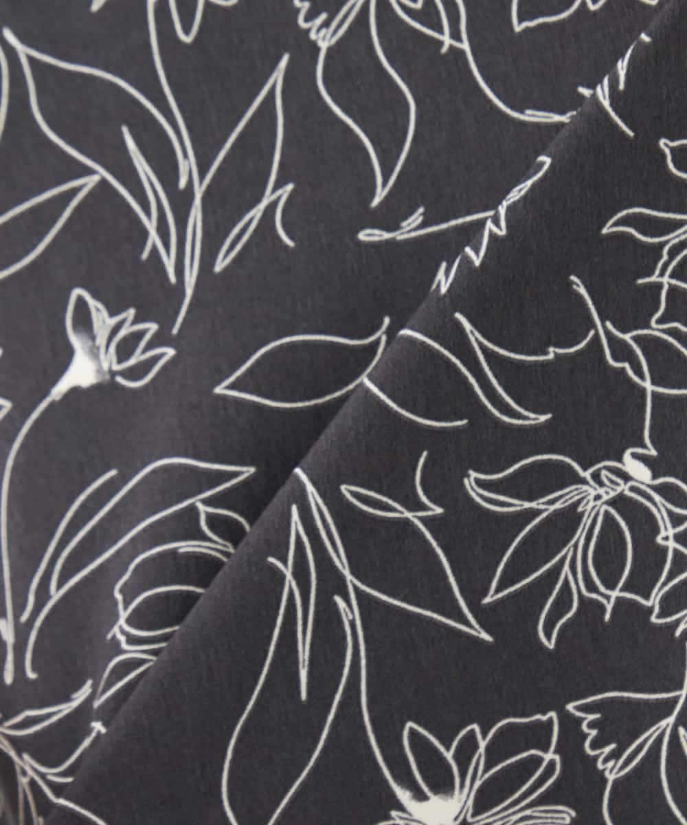 K2HDD07054 a.v.v(アー・ヴェ・ヴェ) フラワープリントマーメイドスカート ベージュ