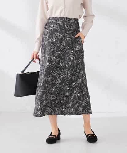 K2HDD07054 a.v.v フラワープリントマーメイドスカート