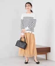 K2HDD08064 a.v.v(アー・ヴェ・ヴェ) レースプリーツスカート オレンジ