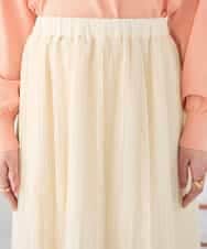 K2HDD08064 a.v.v(アー・ヴェ・ヴェ) レースプリーツスカート オレンジ