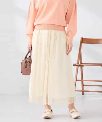 K2HDD08064 a.v.v レースプリーツスカート