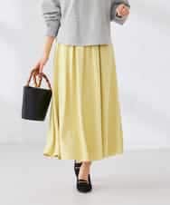 K2HDD09049 a.v.v(アー・ヴェ・ヴェ) 落ち感フレアスカート ライトイエロー
