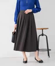 K2HDD09049 a.v.v(アー・ヴェ・ヴェ) 落ち感フレアスカート ライトイエロー