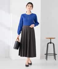 K2HDD09049 a.v.v(アー・ヴェ・ヴェ) 落ち感フレアスカート ライトイエロー