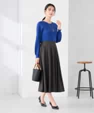 K2HDD09049 a.v.v(アー・ヴェ・ヴェ) 落ち感フレアスカート ライトイエロー