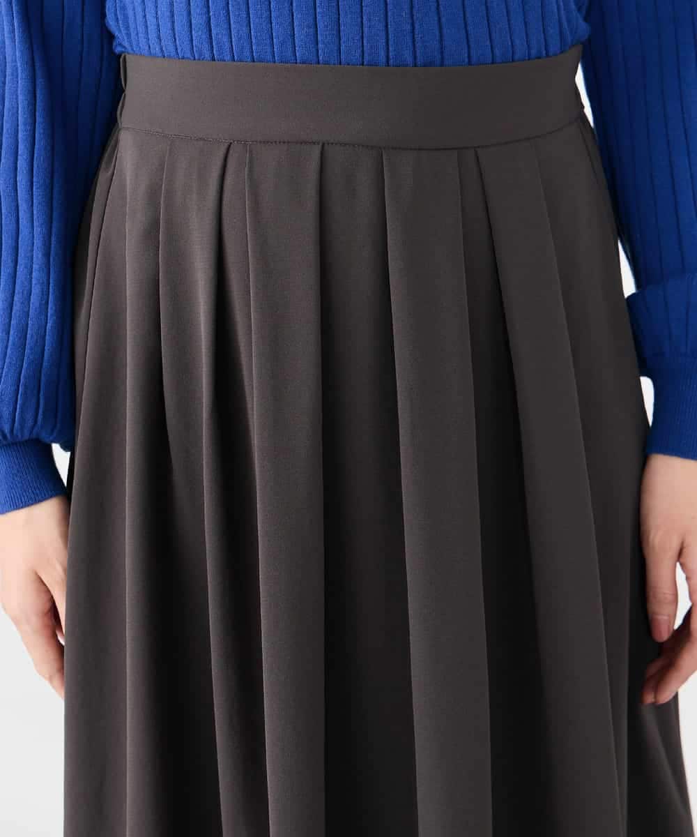 K2HDD09049 a.v.v(アー・ヴェ・ヴェ) 落ち感フレアスカート ライトイエロー