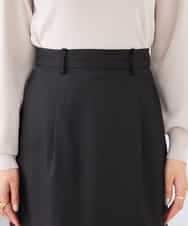 K2HDD10054 a.v.v(アー・ヴェ・ヴェ) 【洗える】ストレッチナロースカート グリーン