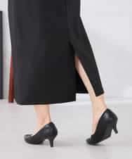 K2HDD10054 a.v.v(アー・ヴェ・ヴェ) 【洗える】ストレッチナロースカート グリーン