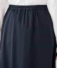 K2HDD11059 a.v.v(アー・ヴェ・ヴェ) サテンマーメイドフレアスカート ネイビー