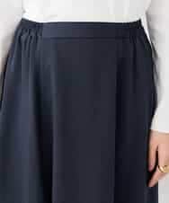 K2HDD11059 a.v.v(アー・ヴェ・ヴェ) サテンマーメイドフレアスカート ネイビー