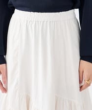 K2HDD12059 a.v.v(アー・ヴェ・ヴェ) ナイロン切替スカート ホワイト