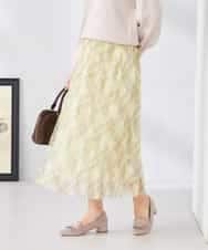 K2HDD23064 a.v.v(アー・ヴェ・ヴェ) チェック柄チュールスカート ピンク