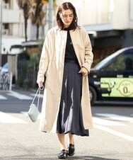 K2HDS01054 a.v.v(アー・ヴェ・ヴェ) タックフレアスカート ネイビー