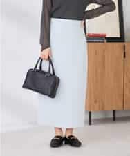 K2HED35049 a.v.v(アー・ヴェ・ヴェ) ダンボールナロースカート サックス