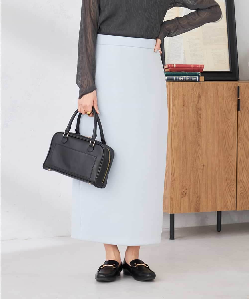 K2HED35049 a.v.v(アー・ヴェ・ヴェ) ダンボールナロースカート サックス