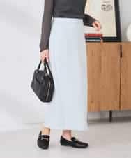 K2HED35049 a.v.v(アー・ヴェ・ヴェ) ダンボールナロースカート サックス