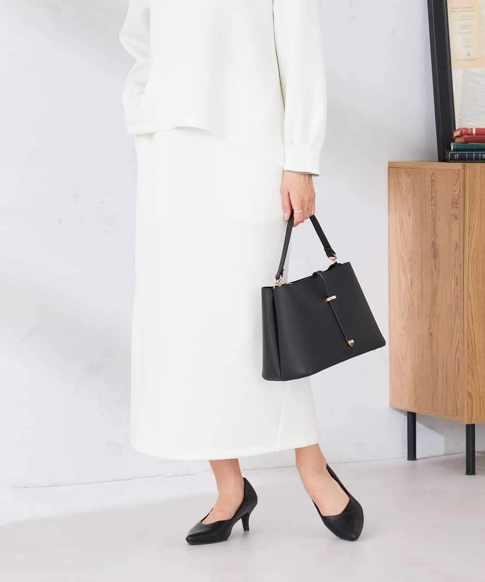 K2HED35049 a.v.v(アー・ヴェ・ヴェ) ダンボールナロースカート サックス