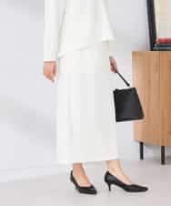 K2HED35049 a.v.v(アー・ヴェ・ヴェ) ダンボールナロースカート サックス