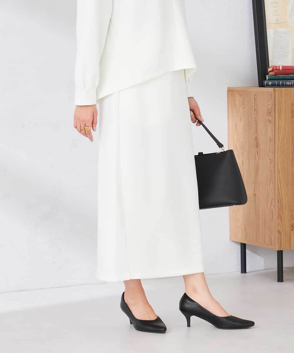 K2HED35049 a.v.v(アー・ヴェ・ヴェ) ダンボールナロースカート サックス