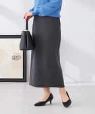 K2HED35049 a.v.v(アー・ヴェ・ヴェ) ダンボールナロースカート サックス