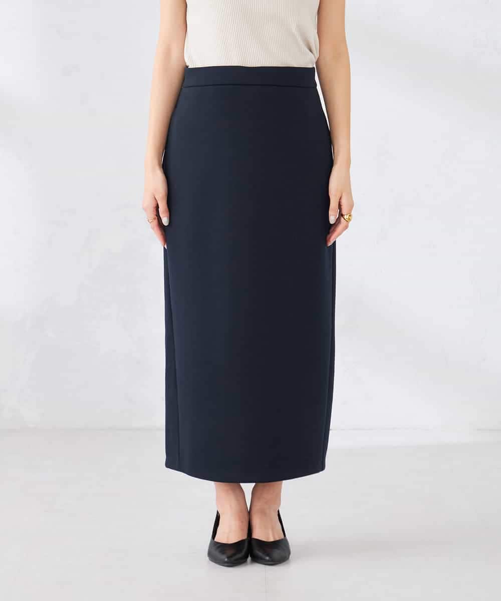 K2HED35049 a.v.v(アー・ヴェ・ヴェ) ダンボールナロースカート サックス