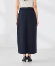 K2HED35049 a.v.v(アー・ヴェ・ヴェ) ダンボールナロースカート サックス