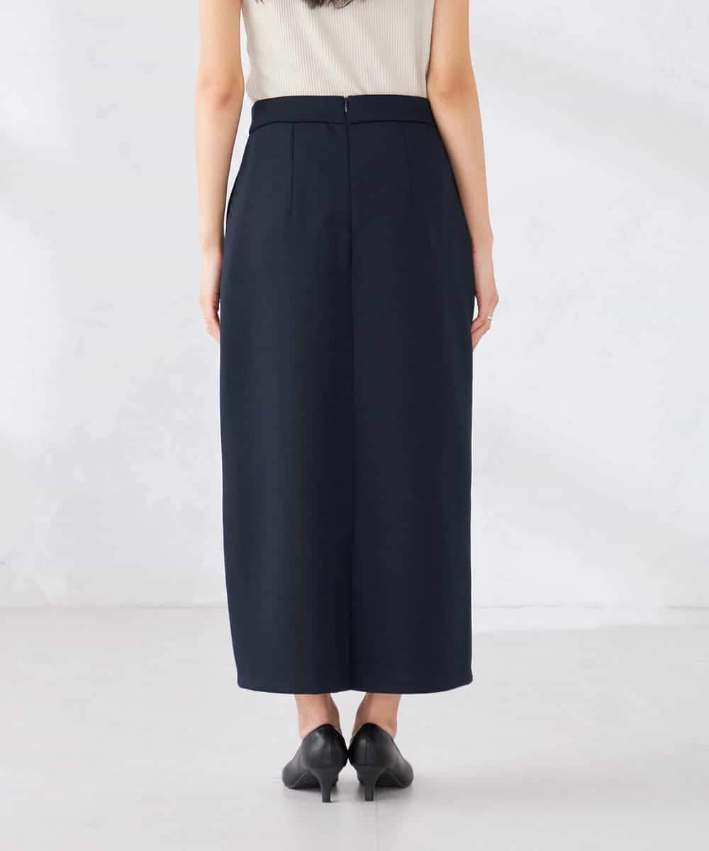 K2HED35049 a.v.v(アー・ヴェ・ヴェ) ダンボールナロースカート サックス