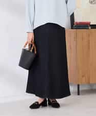 K2HFD02059 a.v.v(アー・ヴェ・ヴェ) Aラインデニムスカート ブルー