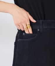 K2HFD02059 a.v.v(アー・ヴェ・ヴェ) Aラインデニムスカート ブルー