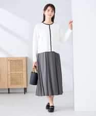 K2HFD14049 a.v.v(アー・ヴェ・ヴェ) 【洗える/イージーケア】シルキーサテンフレアスカート ピンク