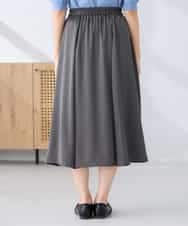 K2HFD14049 a.v.v(アー・ヴェ・ヴェ) 【洗える/イージーケア】シルキーサテンフレアスカート ピンク