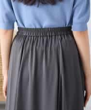 K2HFD14049 a.v.v(アー・ヴェ・ヴェ) 【洗える/イージーケア】シルキーサテンフレアスカート ピンク