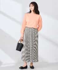 K2HFD20059 a.v.v(アー・ヴェ・ヴェ) ギンガムチェックプリーツスカート ブラック