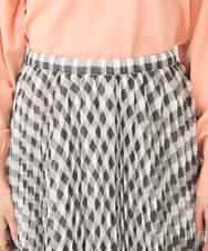 K2HFD20059 a.v.v(アー・ヴェ・ヴェ) ギンガムチェックプリーツスカート ブラック