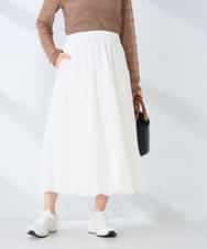 K2HFD21059 a.v.v(アー・ヴェ・ヴェ) バルーンスカート ホワイト