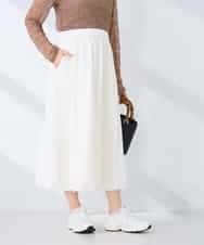 K2HFD21059 a.v.v(アー・ヴェ・ヴェ) バルーンスカート ホワイト