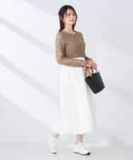 K2HFD21059 a.v.v(アー・ヴェ・ヴェ) バルーンスカート ホワイト