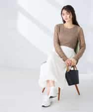 K2HFD21059 a.v.v(アー・ヴェ・ヴェ) バルーンスカート ホワイト