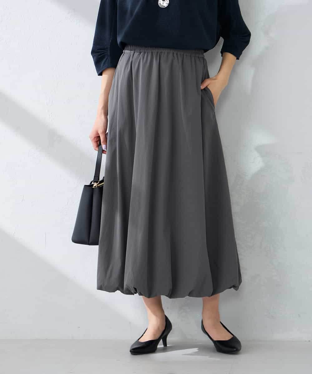 K2HFD21059 a.v.v(アー・ヴェ・ヴェ) バルーンスカート ホワイト